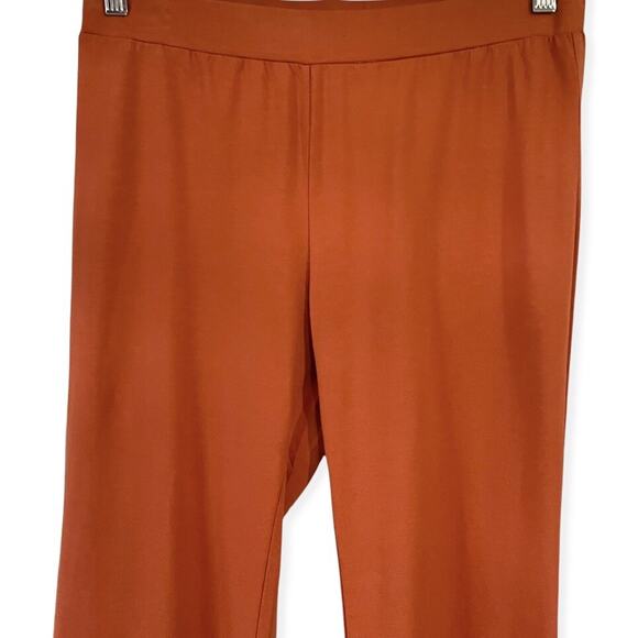 Hem & Thread Wide Leg Pull On Pants Women's Small Orange Boho Casual Stretch NEW - Picture 6 of 7